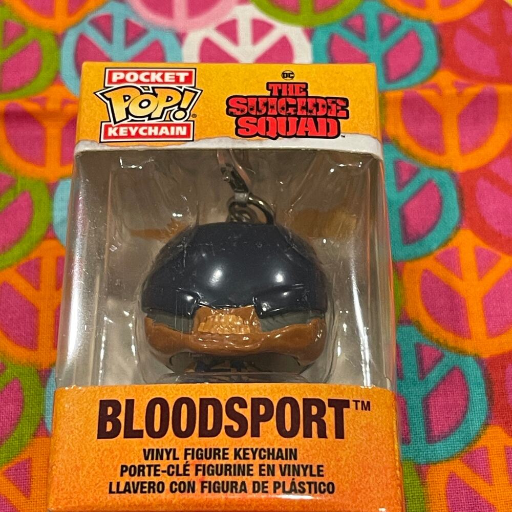 Bloodsport The Suicide Squad Funko Pocket Pop Bobble-Head Keychain